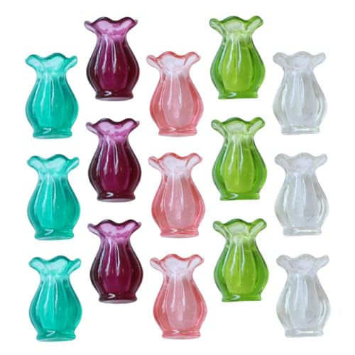 SOIMISS 15 Stück Teiliges Miniatur-blumenvase Kleine Blumenvasen für Puppenhaus Zubehör Vielseitige Mini Blumentöpfe für Basteln Tischdeko und Mikro-landschaften Farben Je SOIMISS 15 Stück Teiliges Miniatur-blumenvase Kleine Blumenvasen für Puppenhaus Zubehör Vielseitige Mini Blumentöpfe für Basteln Tischdeko und Mikro-landschaften Farben Je von SOIMISS