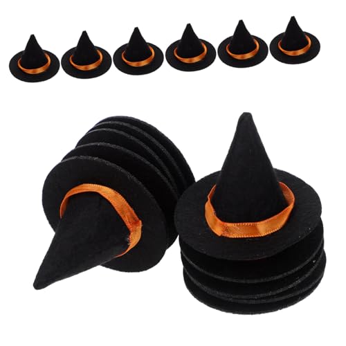 SOIMISS 16 Stück Teiliges Mini-hexenhut Schwarzem Filz Kleine Partyhüte für Weinflaschen Puppen und Diy-dekoration Vielseitige Halloween-accessoires für Festliche Bastelideen SOIMISS 16 Stück Teiliges Mini-hexenhut Schwarzem Filz Kleine Partyhüte für Weinflaschen Puppen und Diy-dekoration Vielseitige Halloween-accessoires für Festliche Bastelideen von SOIMISS