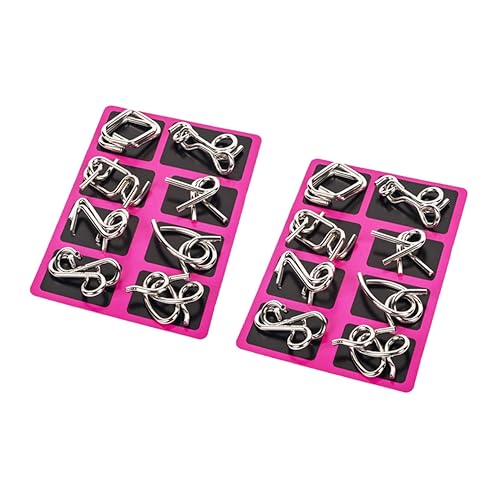 SOIMISS 2 Sätze Draht Gehirntrainer Puzzle Teiliges Interlock Rätsel für Reise Knobelspiel Konzentrationsförderndes Iq Entwirrungsspiel SOIMISS 2 Sätze Draht Gehirntrainer Puzzle Teiliges Interlock Rätsel für Reise Knobelspiel Konzentrationsförderndes Iq Entwirrungsspiel von SOIMISS