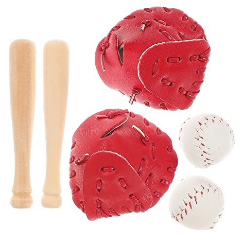 SOIMISS 2 Sätze Miniatur Baseball Set Teilig mit Bällen Schlägern und Handschuhen Detailgetreue Mini Sportausrüstung für Puppenhaus Kindgerechtes Fantasie und Aktivität SOIMISS 2 Sätze Miniatur Baseball Set Teilig mit Bällen Schlägern und Handschuhen Detailgetreue Mini Sportausrüstung für Puppenhaus Kindgerechtes Fantasie und Aktivität von SOIMISS