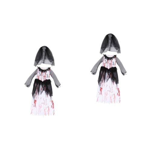 SOIMISS 2 Sets 2 Teiliges Ballkleid Aus Polyester Halloween Cosplay Kostüm Für Abschlussball Weißes Outfit Für Mädchen von SOIMISS