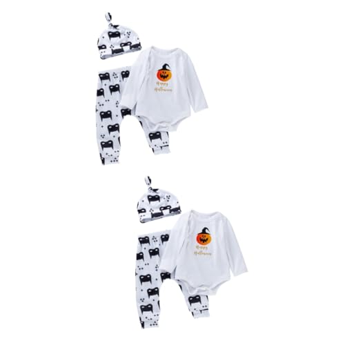 SOIMISS 2 Sets Halloween Strampler Halloween Kostüm Für Neugeborene Mädchen Kleidung Kleidung Für Neugeborene Halloween Strampler Outfit Für Neugeborene Mädchen Halloween von SOIMISS