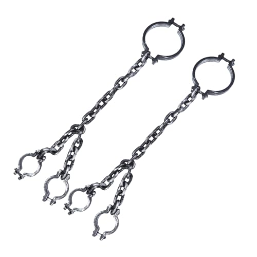 SOIMISS 2 Stück Halloween Kunststoff-handschellen- Realistische Gruselige Armbänder Leicht und Komfortabel Langlebige Halloween-cosplay-requisiten für Party und Spukhaus-dekoration SOIMISS 2 Stück Halloween Kunststoff-handschellen- Realistische Gruselige Armbänder Leicht und Komfortabel Langlebige Halloween-cosplay-requisiten für Party und Spukhaus-dekoration von SOIMISS