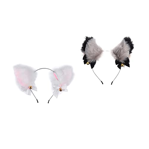 SOIMISS 2 Stück Katzenohren Haarreif Haarband mit Glocken Einzigartiger Haarschmuck für Kostümpartys Karneval und Cosplay Dekoration SOIMISS 2 Stück Katzenohren Haarreif Haarband mit Glocken Einzigartiger Haarschmuck für Kostümpartys Karneval und Cosplay Dekoration von SOIMISS