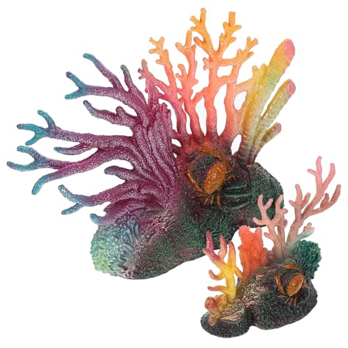 SOIMISS 2 Stück Realistische Aquarium Korallen Deko Fein Gearbeitetes Bruchsicher Fischsicher Lebensechte Unterwasserlandschaft für Salzwasser Aquarien Versteckmöglichkeit für Kleine SOIMISS 2 Stück Realistische Aquarium Korallen Deko Fein Gearbeitetes Bruchsicher Fischsicher Lebensechte Unterwasserlandschaft für Salzwasser Aquarien Versteckmöglichkeit für Kleine von SOIMISS
