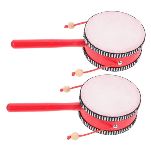 SOIMISS 2 Stück Vintage Rasseltrommel Traditionelles Schlaginstrument für Fördert Hörtraining Hand Auge koordination und Konzentration Farbenfroh Pädagogisches Ab Jahr SOIMISS 2 Stück Vintage Rasseltrommel Traditionelles Schlaginstrument für Fördert Hörtraining Hand Auge koordination und Konzentration Farbenfroh Pädagogisches Ab Jahr von SOIMISS