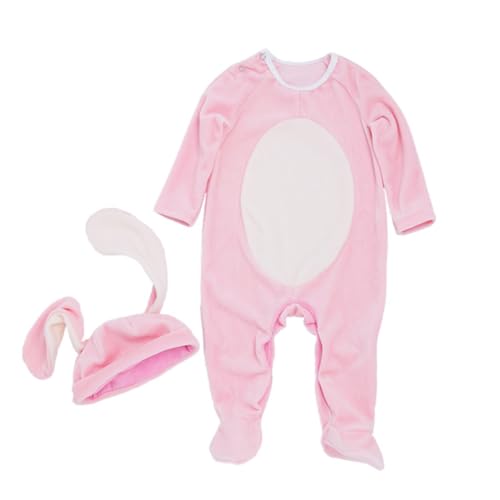 SOIMISS 2-teiliges Hasen-kostüm-set Für Babys Ärmel Säuglings-body-anzüge Kreativer -overall Ohrenschützer 59s 0–3 Monate von SOIMISS