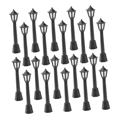 SOIMISS 20 Stück Teiliges Micro Landscape Miniatur Straßenlampen Schwarze Miniatur Lampen aus Robustem Realistische Beleuchtung für DIY Mikrohaus Dekoration und Modellbau SOIMISS 20 Stück Teiliges Micro Landscape Miniatur Straßenlampen Schwarze Miniatur Lampen aus Robustem Realistische Beleuchtung für DIY Mikrohaus Dekoration und Modellbau von SOIMISS