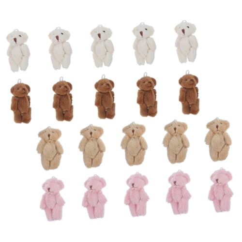 SOIMISS 20 Stück Teiliges Mini Plüschbär Weiche Kuscheltier Bären in Farben Detailreiche Miniatur Stofftiere als Geburtstagsgeschenk Hochzeitsdeko und Kleine Mitgebsel SOIMISS 20 Stück Teiliges Mini Plüschbär Weiche Kuscheltier Bären in Farben Detailreiche Miniatur Stofftiere als Geburtstagsgeschenk Hochzeitsdeko und Kleine Mitgebsel von SOIMISS