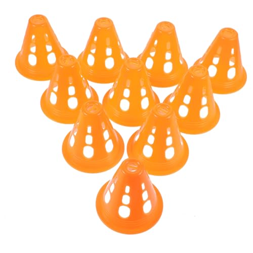 SOIMISS 20 Stück Teiliges Roller Skating Marker Pylonen aus Stabilem Kunststoff Stapelbar mit Flachem Boden für Trainingshindernisse und Leuchtend Orange für Rollschuhfahren und SOIMISS 20 Stück Teiliges Roller Skating Marker Pylonen aus Stabilem Kunststoff Stapelbar mit Flachem Boden für Trainingshindernisse und Leuchtend Orange für Rollschuhfahren und von SOIMISS