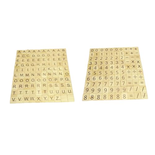 SOIMISS 200 Stück Holzpuzzle Teilig Buchstaben Zahlen Lernspielzeug aus Holz für Frühe Bildung mit Großbuchstaben Zahlen Pädagogisch Sicher Glatt für Kleinkinder SOIMISS 200 Stück Holzpuzzle Teilig Buchstaben Zahlen Lernspielzeug aus Holz für Frühe Bildung mit Großbuchstaben Zahlen Pädagogisch Sicher Glatt für Kleinkinder von SOIMISS