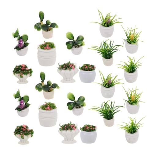 SOIMISS 22 Stück Miniaturpflanzenschmuck Miniatur-Bonsai-Ornament Puppenhauszubehör kleine Topfpflanzen Mikro-Bonsai-Ornament Dollhouse Garden Decoration Miniatur-Topfblumenmodell Plastik SOIMISS 22 Stück Miniaturpflanzenschmuck Miniatur-Bonsai-Ornament Puppenhauszubehör kleine Topfpflanzen Mikro-Bonsai-Ornament Dollhouse Garden Decoration Miniatur-Topfblumenmodell Plastik von SOIMISS