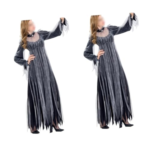 SOIMISS 2St Halloween-Hexenkleid Vampir Kostüm Damen kleid kleid Kostüme für Erwachsene halloween costume halloween kleidung Hexenkostüm für Erwachsene Frauenkostüm für die Aufführung von SOIMISS