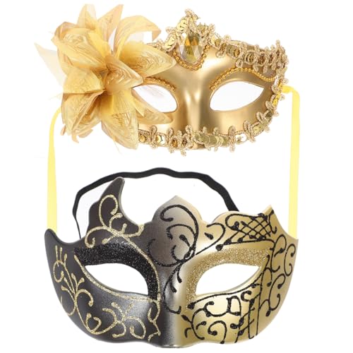 SOIMISS 2St Halloween-Paarmasken Cosplay dekorative Maske Party-Maske Halloween-Dekor karneval ball masken halloween masken halloweenmaske Halloween-Maske Party-Rollenspiel-Maske Plastik von SOIMISS