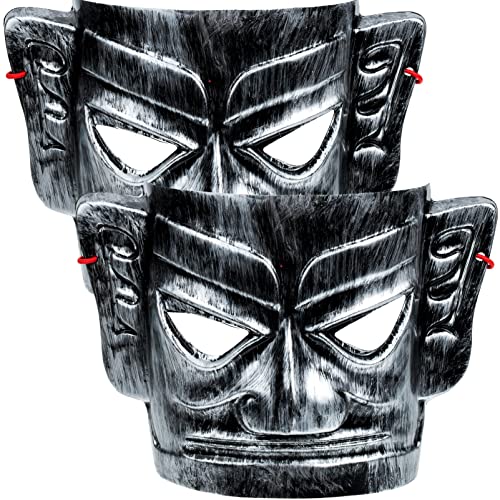 SOIMISS 2St Tanzmaske blaue masken Creative mask Halloween-Cosplay-Kostüm Halloween-Cosplay-Requisiten halloween masken Cosplay-Maske Party-Rollenspiel-Maske PVC Black von SOIMISS