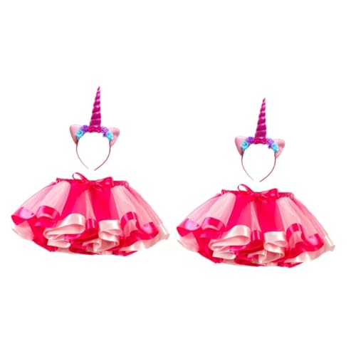 SOIMISS 2st Einhorn Kostüm Feen-tutu-kostüm Kinderkostüme Mädchenkleidung Outfit Für Mädchen Regenbogen-tutu-rock Outfits Für Mädchen Kostüme Für Mädchen Einhorn Mädchen Kleidung Rosy von SOIMISS