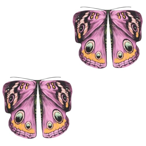 SOIMISS 2st Halloween-Schmetterlings-umhang Schmetterling Mantel Kostüm Schmetterlingsflügel Für Mädchen Halloween-schmetterlingsflügel Schmetterlingsumhang Für Erwachsene Polyester von SOIMISS