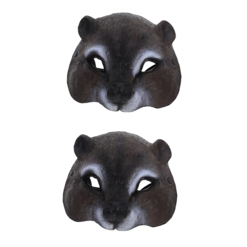 SOIMISS 2st Tierische Cosplay-maske Tier-cosplay Eichhörnchengesicht Halloween-cosplay Maskerade Party-maske Eichhörnchen-gesichtsmaske von SOIMISS