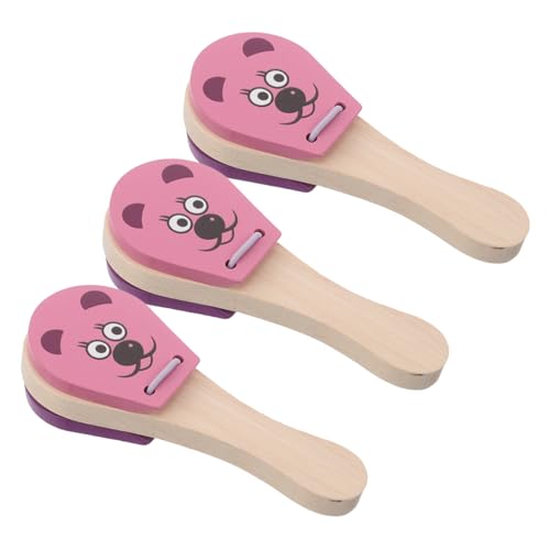 SOIMISS 3 Stück Holz Kastagnetten mit Musikinstrument für Kleinkinder Leicht zu Greifen Fördert Hand Auge Koordination Frühe Musik und Tiererkennungsspielzeuge für Jungen und Mädchen SOIMISS 3 Stück Holz Kastagnetten mit Musikinstrument für Kleinkinder Leicht zu Greifen Fördert Hand Auge Koordination Frühe Musik und Tiererkennungsspielzeuge für Jungen und Mädchen von SOIMISS