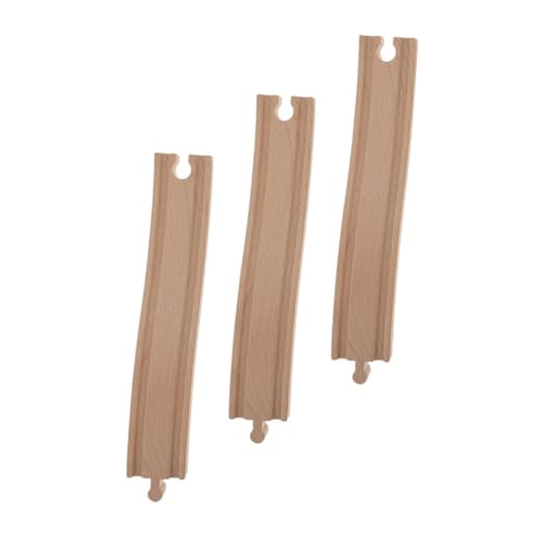 SOIMISS 3 Stück Holzeisenbahn Erweiterungsset Gebogene Schienen Zubehör aus Holz für Zug Bahn Szenen Layout Requisiten Robuste Verarbeitung Einfache Montage SOIMISS 3 Stück Holzeisenbahn Erweiterungsset Gebogene Schienen Zubehör aus Holz für Zug Bahn Szenen Layout Requisiten Robuste Verarbeitung Einfache Montage von SOIMISS