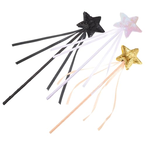 SOIMISS 3 Stück Teiliges Feen Zauberstab mit Glitzerstern Handlich Leicht Kinderfreundlich für Mädchen Geburtstagsfeier Kostüm und Fantasievolles Spiel SOIMISS 3 Stück Teiliges Feen Zauberstab mit Glitzerstern Handlich Leicht Kinderfreundlich für Mädchen Geburtstagsfeier Kostüm und Fantasievolles Spiel von SOIMISS
