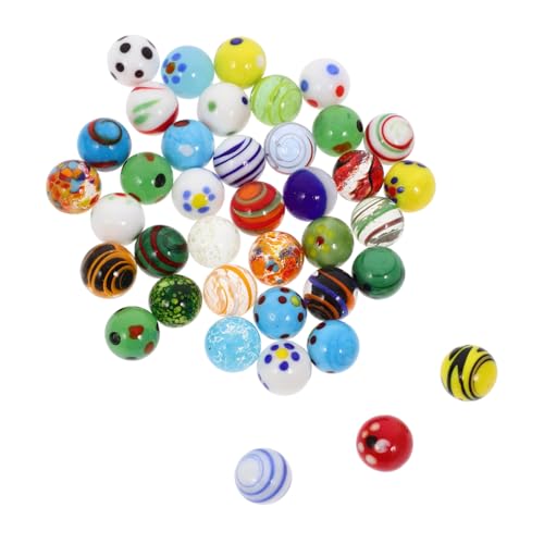SOIMISS 38 Stücke Glasmurmeln Rund Farbige Murmeln für Aquarien und Spielzeug Dekorative Glasmurmeln für Schmetterlingsfutterspender Spielzeug für Kinder und Familien SOIMISS 38 Stücke Glasmurmeln Rund Farbige Murmeln für Aquarien und Spielzeug Dekorative Glasmurmeln für Schmetterlingsfutterspender Spielzeug für Kinder und Familien von SOIMISS