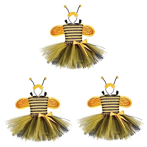 SOIMISS 3St Gazerock für Mädchen Prinzessin-Feen-Kostüme für Mädchen Feen-Tutu-Rock Tüllrock für Kinder -Tüllrock bee costume Bienenkleid Röcke für Mädchen Tüllrock für Mädchen von SOIMISS