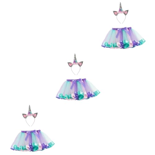 SOIMISS 3St zeigt Tutu-Rock Tutu-Kleid für Babys Tutu-Rock für Mädchen Rock Unterröcke Haare Tutu Röcke e girl kleidung unicorn costume bunter Tutu-Rock Mädchen, die Kostüme zeigen von SOIMISS