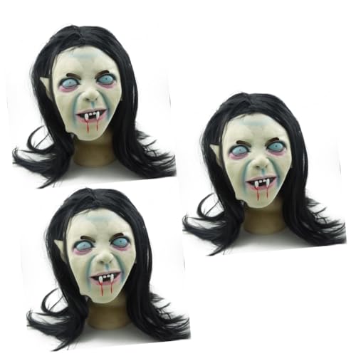 SOIMISS 3st Gruselige Geistermaske Halloween-foto-requisiten Halloween-kleidung Cosplay-maske Beängstigend Horror Für Erwachsene Halloween-partybevorzugung Halloween Gruselig Zombie von SOIMISS