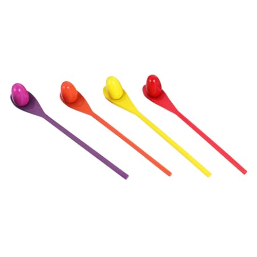 SOIMISS 4 Satz Teiliges Eier Löffel Staffelspiel für Erwachsene Balance Training mit Bunten Holzlöffeln und Bällen Indoor und Outdoor Party Spiel für Geschicklichkeit und Teamspaß SOIMISS 4 Satz Teiliges Eier Löffel Staffelspiel für Erwachsene Balance Training mit Bunten Holzlöffeln und Bällen Indoor und Outdoor Party Spiel für Geschicklichkeit und Teamspaß von SOIMISS