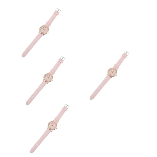 SOIMISS 4 Stück Anschauen Achten Sie Auf Damen Mädchen Sehen Mädchenuhren Armbanduhr Für Damen Damenuhren Freizeituhr Armbanduhr Für Mädchen Uhrenornament Dekoration Ansehen Legierung Rosa von SOIMISS