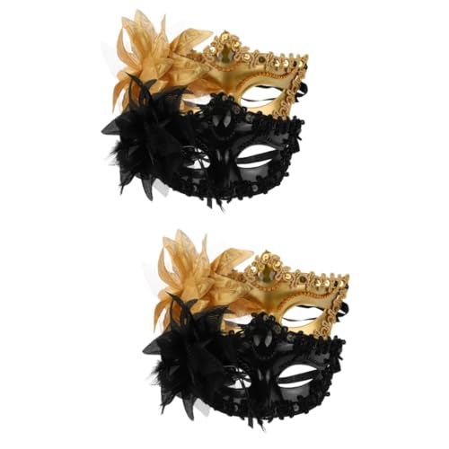 SOIMISS 4 Stück Halbe Gesichtsmaske Halloween Deko Karneval Liefert Maskerade Maske Requisit Maskerademaske Für Halloween Masken Verkleiden Cosplay-maskerade-masken Partyzubehör Plastik von SOIMISS