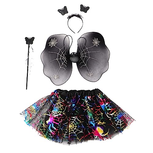 SOIMISS 4 Stück Halloween- -Kleid halloween costume halloween kleidung halloween decor kleidung halloween dekoration Party-Requisite Spinnennetz-Kleid Frauenkostüm Stoff Colorful von SOIMISS