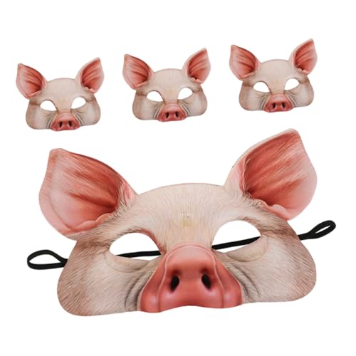 SOIMISS 4 Stück Halloween Schweine Maske Halbgesichts Tiermaske aus Leichtem EVA Atmungsaktiv für Karneval Maskenball und Kostümparty SOIMISS 4 Stück Halloween Schweine Maske Halbgesichts Tiermaske aus Leichtem EVA Atmungsaktiv für Karneval Maskenball und Kostümparty von SOIMISS