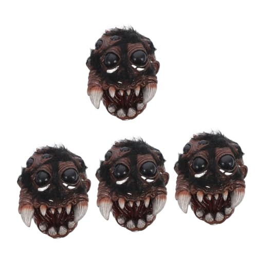 SOIMISS 4 Stück Spinnenmaske Halloween realistische maske Tiermaske gruselige Kopfmaske realistische gruselige maske Gesichtsbedeckung Cosplay-Partymaske Maske Maskerade Männer kunststoff von SOIMISS