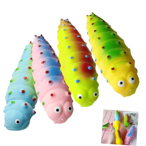 SOIMISS 4 Stück Stressabbau Raupe Lustige Squeeze Toys Weiches Dehnbares Fidget für Erwachsene Partygeschenk und Stress Relief Zufällige Farbe Zufällige Farbe SOIMISS 4 Stück Stressabbau Raupe Lustige Squeeze Toys Weiches Dehnbares Fidget für Erwachsene Partygeschenk und Stress Relief Zufällige Farbe Zufällige Farbe von SOIMISS