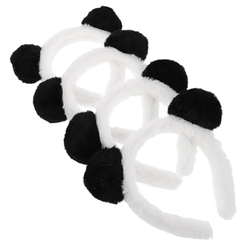 SOIMISS 4 Stück Teiliges Panda Ohren Haarband Weiche Mädchen Ohren Haarreifen Niedliches Tier-accessoire für Party Karneval Kostümfest Bequemes Cosplay Stirnband für Verkleidung und SOIMISS 4 Stück Teiliges Panda Ohren Haarband Weiche Mädchen Ohren Haarreifen Niedliches Tier-accessoire für Party Karneval Kostümfest Bequemes Cosplay Stirnband für Verkleidung und von SOIMISS