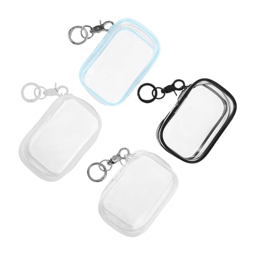 SOIMISS 4 Stück Teiliges Transparentes PVC Zipper Plüschtiere Klare Aufbewahrungstaschen mit Schlüsselanhänger Kompakte Hänge-Organizer für Puppen und Sammlerstücke Tragbare Kleine Taschen SOIMISS 4 Stück Teiliges Transparentes PVC Zipper Plüschtiere Klare Aufbewahrungstaschen mit Schlüsselanhänger Kompakte Hänge-Organizer für Puppen und Sammlerstücke Tragbare Kleine Taschen von SOIMISS