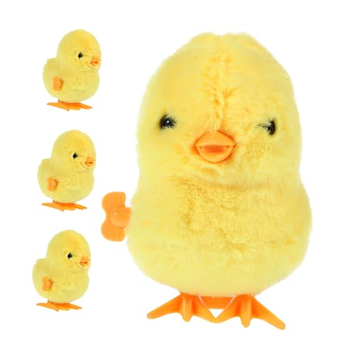 SOIMISS 4 Stück Teiliges Wind Up Hühnchen Lustige Springende Plüschküken Kinderfreundlich Osterkörbchen Stuffer Langlebig und Einfach zu Bedienen SOIMISS 4 Stück Teiliges Wind Up Hühnchen Lustige Springende Plüschküken Kinderfreundlich Osterkörbchen Stuffer Langlebig und Einfach zu Bedienen von SOIMISS