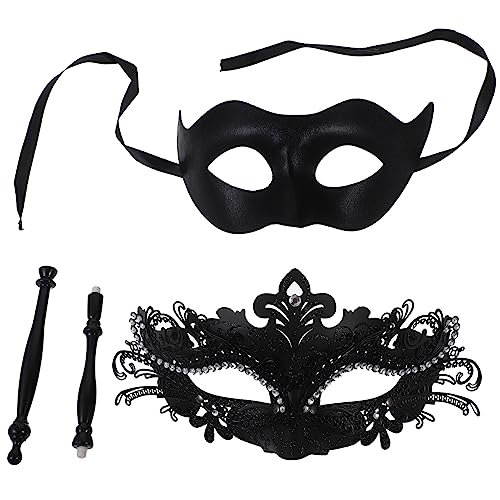 SOIMISS 4 Stück schwarze Maskerademaske halloween masken halloweenmaske Erlesene Masken hallowen masks Kindermaske Halloween-Augenmaske Cosplay-Maske Masken für Frauen Plastik Black von SOIMISS