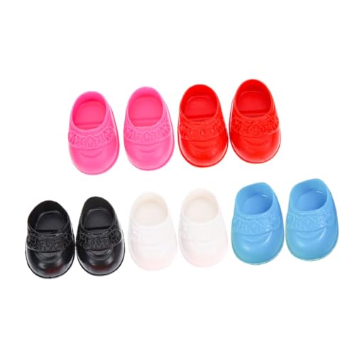 SOIMISS 5 Paare Miniatur Puppenschuhe Flache Bunte Hausschuhe für Puppen Niedliche Mini Schuhe in Rot Blau Geeignet für Barbie und Spielzeughäuser SOIMISS 5 Paare Miniatur Puppenschuhe Flache Bunte Hausschuhe für Puppen Niedliche Mini Schuhe in Rot Blau Geeignet für Barbie und Spielzeughäuser von SOIMISS