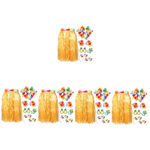 SOIMISS 5 Sets Hawaii Hula Party Hula Rock Strand Outfits Hawaii Kleider Für Frauen Luau Pool Party Hochzeits Luau Party Kostüme Hawaii Kostüm Abschlussball von SOIMISS