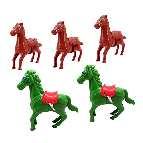 SOIMISS 5 Stück Teiliges Aufziehpferdespielzeug aus Kunststoff Kleine Springende Tiere Nostalgisches Retro Uhrwerkspielzeug für Junge Mädchen Jungen und Mädchen Fördert Zufällige Farbe SOIMISS 5 Stück Teiliges Aufziehpferdespielzeug aus Kunststoff Kleine Springende Tiere Nostalgisches Retro Uhrwerkspielzeug für Junge Mädchen Jungen und Mädchen Fördert Zufällige Farbe von SOIMISS