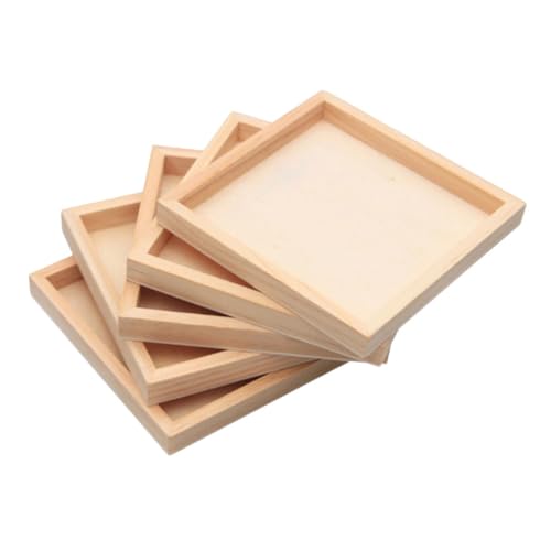 SOIMISS 5 Stück Teiliges Holztablett Quadratisch Puzzle Ablage Puzzle Sortier Aufbewahrungstablett Stabil Sicher für Bausteine und Kleinteile Organizer SOIMISS 5 Stück Teiliges Holztablett Quadratisch Puzzle Ablage Puzzle Sortier Aufbewahrungstablett Stabil Sicher für Bausteine und Kleinteile Organizer von SOIMISS