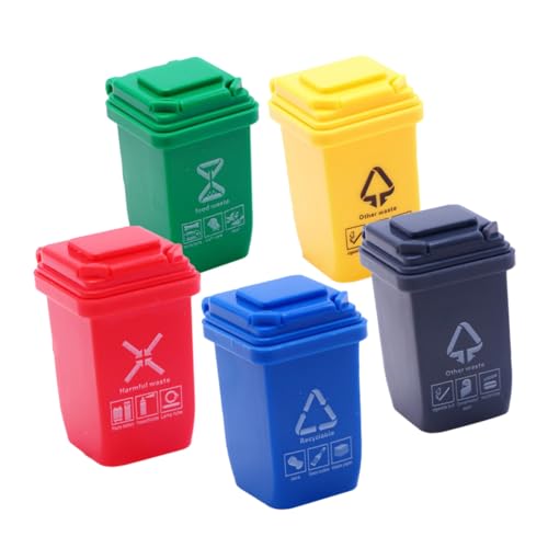 SOIMISS 5 Stück Teiliges Mini Mülltonnen Robuste Miniatur Mülleimer für Puppenhaus Vielseitige Dekoration für Sandtisch Detailreiche Mini Abfallbehälter Langlebig und Kreativ für DIY SOIMISS 5 Stück Teiliges Mini Mülltonnen Robuste Miniatur Mülleimer für Puppenhaus Vielseitige Dekoration für Sandtisch Detailreiche Mini Abfallbehälter Langlebig und Kreativ für DIY von SOIMISS