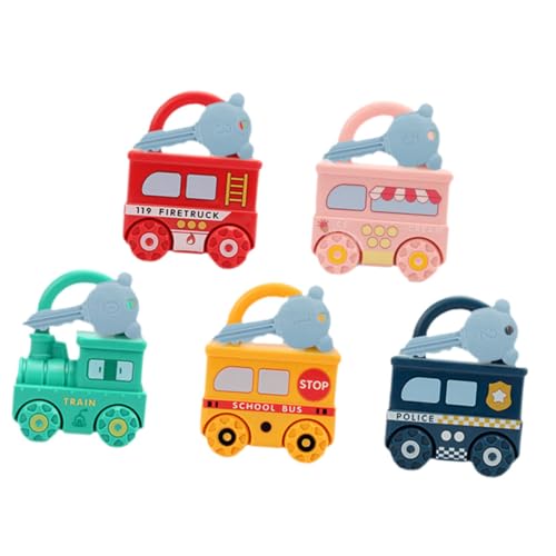 SOIMISS 5 Stück Teiliges Pädagogisches Schlossspielzeug für Kleinkinder Jahre Lernspielzeug mit Passenden Schlüsseln Feinmotorik und Kognitiven Fähigkeiten Inklusive Bunter SOIMISS 5 Stück Teiliges Pädagogisches Schlossspielzeug für Kleinkinder Jahre Lernspielzeug mit Passenden Schlüsseln Feinmotorik und Kognitiven Fähigkeiten Inklusive Bunter von SOIMISS