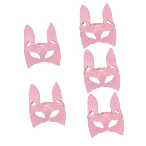 SOIMISS 5St Fuchsmaske aus halloween costume halloween kleidung tier masken faschingsmasken Halbgesichtsmaske schöne Masken Maskerade Maskenrequisiten Kostüm Party Dekor Rosa von SOIMISS