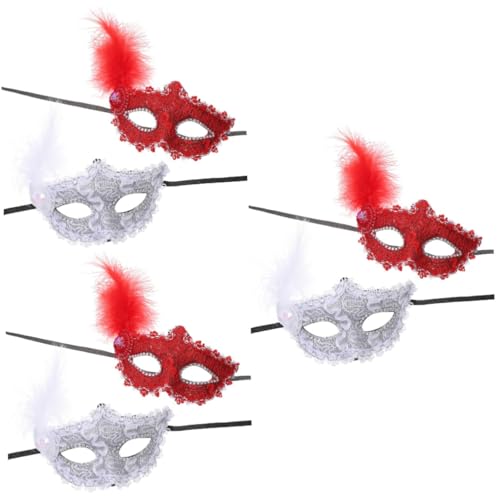 SOIMISS 6 Stk Venezianische Maske Maskerade Masken Halloween Maskenball Masken Halloween-Party-Maske Kostümmasken Outfit halloween masken halloweenmaske Karneval-Maske Kostüm Maske Plastik von SOIMISS