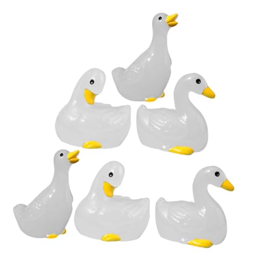SOIMISS 6 Stück Miniatur Nachtleuchtende Enten Figuren Resin Kleine Tier Ornamente für Gartendeko Autohaus Puppenhaus Tischdekoration SOIMISS 6 Stück Miniatur Nachtleuchtende Enten Figuren Resin Kleine Tier Ornamente für Gartendeko Autohaus Puppenhaus Tischdekoration von SOIMISS