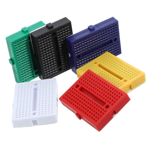 SOIMISS 6 Stück Teiliges Mini Breadboard Lötfrei Kleine Steckplatine für Wissenschaftliche Experimente Farblich Sortiert Langlebig Stabil für Elektronische Schaltkreise SOIMISS 6 Stück Teiliges Mini Breadboard Lötfrei Kleine Steckplatine für Wissenschaftliche Experimente Farblich Sortiert Langlebig Stabil für Elektronische Schaltkreise von SOIMISS